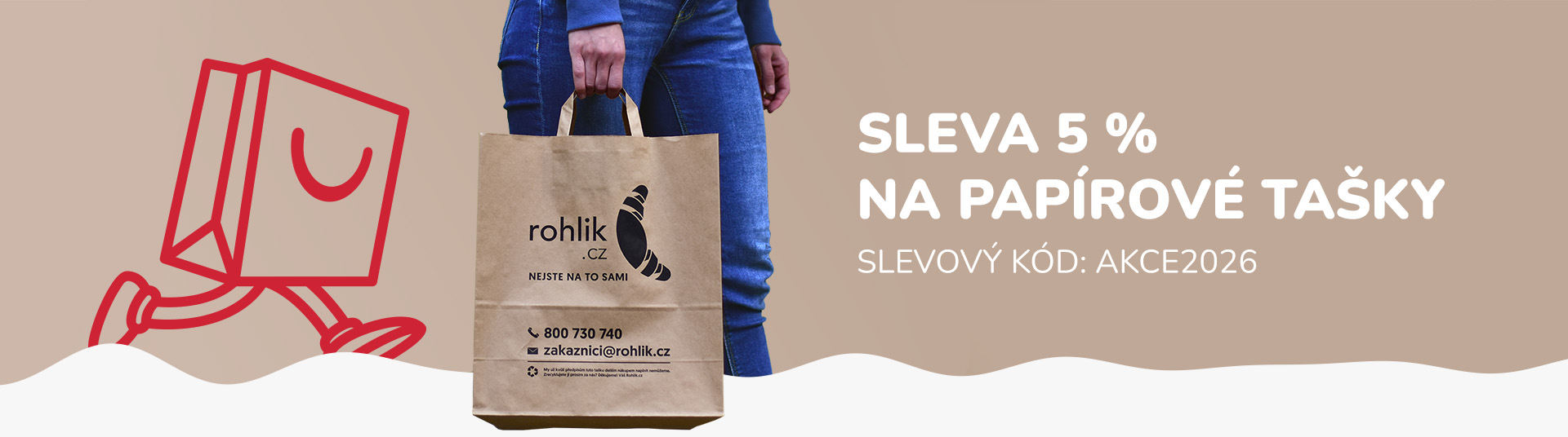 Sleva 5 % na pap&iacute;rov&eacute; ta&scaron;ky